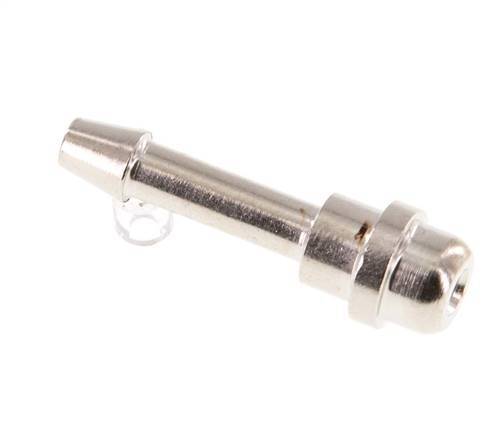 4 mm vernikkeld Messing Slangpilaar zonder Wartelmoer (G1/8'') 11mm [5 Stuks]