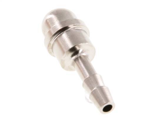 4 mm vernikkeld Messing Slangpilaar zonder Wartelmoer (G1/4'') 15.5mm [5 Stuks]