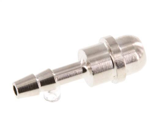 4 mm vernikkeld Messing Slangpilaar zonder Wartelmoer (G1/4'') 15.5mm [5 Stuks]