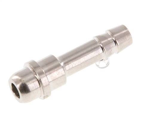 6 mm vernikkeld Messing Slangpilaar zonder Wartelmoer (G1/4'') 15.5mm [5 Stuks]