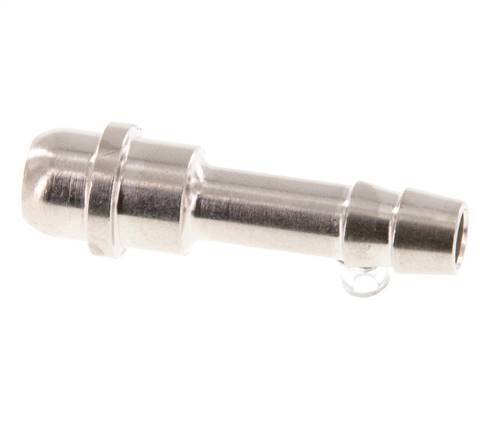 6 mm vernikkeld Messing Slangpilaar zonder Wartelmoer (G1/4'') 15.5mm [5 Stuks]