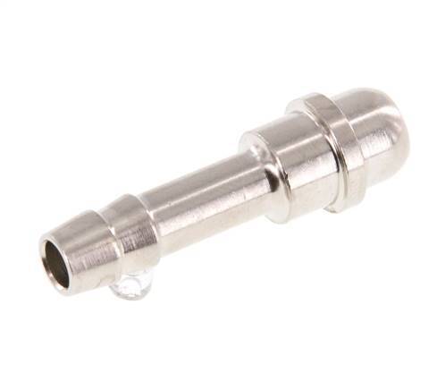6 mm vernikkeld Messing Slangpilaar zonder Wartelmoer (G1/4'') 15.5mm [5 Stuks]