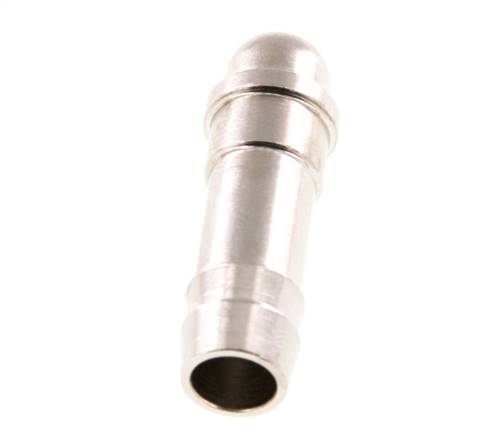 9 mm (3/8'') nickel plated Brass Hose Barb without Union Nut (G1/4'') 15.5mm [5 Pieces]