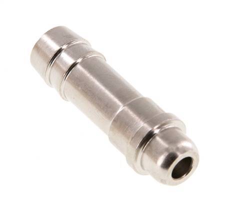 9 mm (3/8'') nickel plated Brass Hose Barb without Union Nut (G1/4'') 15.5mm [5 Pieces]