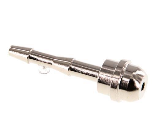 4 mm vernikkeld Messing Slangpilaar zonder Wartelmoer (G3/8'') 14.5mm [2 Stuks]