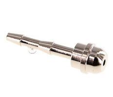 4 mm vernikkeld Messing Slangpilaar zonder Wartelmoer (G3/8'') 14.5mm [2 Stuks]