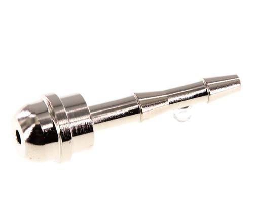 4 mm vernikkeld Messing Slangpilaar zonder Wartelmoer (G3/8'') 14.5mm [2 Stuks]