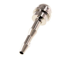 4 mm vernikkeld Messing Slangpilaar zonder Wartelmoer (G3/8'') 14.5mm [2 Stuks]