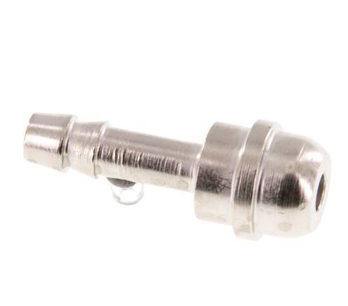 6 mm vernikkeld Messing Slangpilaar zonder Wartelmoer (G3/8'') 14.5mm [5 Stuks]