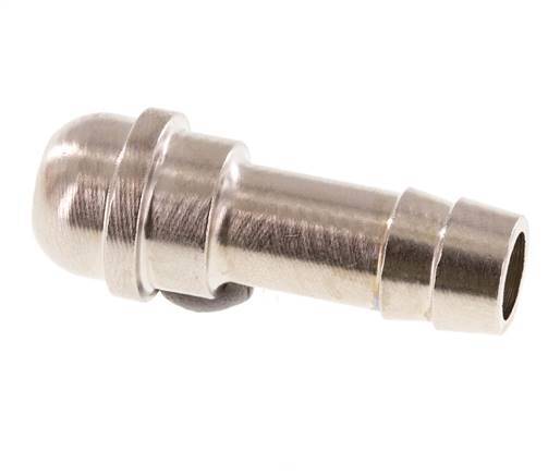 9 mm (3/8'') nickel plated Brass Hose Barb without Union Nut (G3/8'') 14.5mm [5 Pieces]