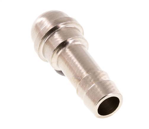 9 mm (3/8'') nickel plated Brass Hose Barb without Union Nut (G3/8'') 14.5mm [5 Pieces]