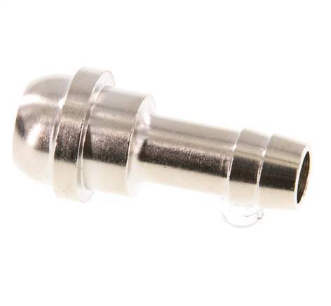 9 mm vernikkeld Messing Slangpilaar zonder Wartelmoer (G1/2'') 19.5mm [2 Stuks]
