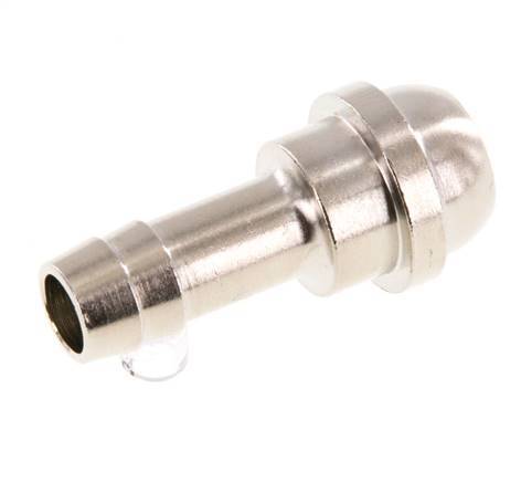 9 mm vernikkeld Messing Slangpilaar zonder Wartelmoer (G1/2'') 19.5mm [2 Stuks]