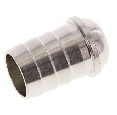 19 mm vernikkeld Messing Slangpilaar zonder Wartelmoer (G3/4'') 13.5mm [2 Stuks]