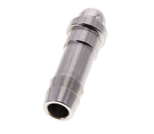 9 mm RVS Slangpilaar zonder Wartelmoer (G1/4'')