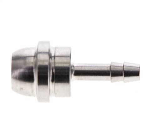 4 mm RVS Slangpilaar zonder Wartelmoer (G3/8'')