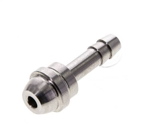 6 mm RVS Slangpilaar zonder Wartelmoer (G3/8'')