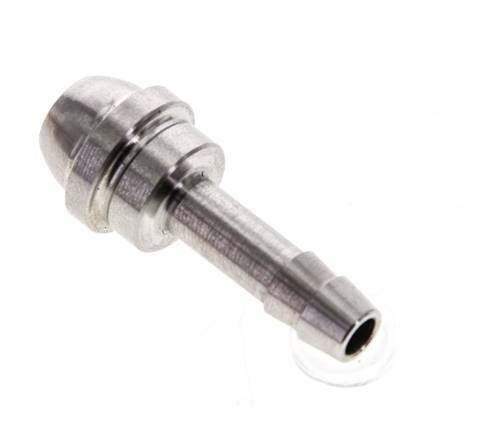 6 mm RVS Slangpilaar zonder Wartelmoer (G3/8'')