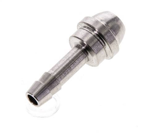 6 mm RVS Slangpilaar zonder Wartelmoer (G3/8'')