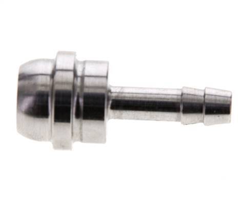 6 mm RVS Slangpilaar zonder Wartelmoer (G1/2'')
