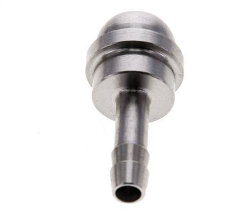 6 mm RVS Slangpilaar zonder Wartelmoer (G1/2'')