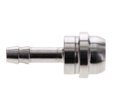 6 mm RVS Slangpilaar zonder Wartelmoer (G1/2'')