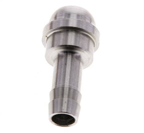 9 mm RVS Slangpilaar zonder Wartelmoer (G1/2'')