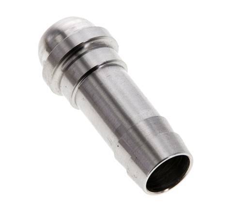 13 mm RVS Slangpilaar zonder Wartelmoer (G1/2'')