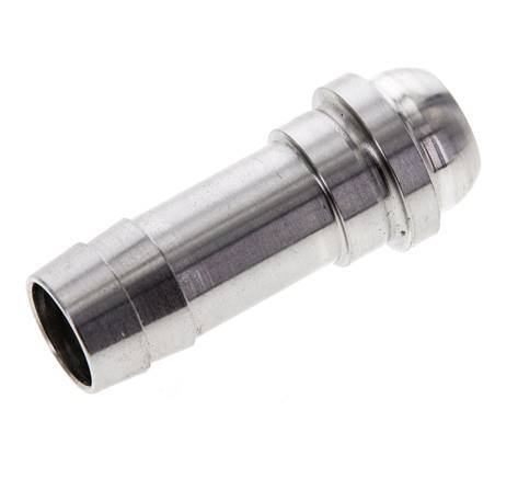 13 mm RVS Slangpilaar zonder Wartelmoer (G1/2'')