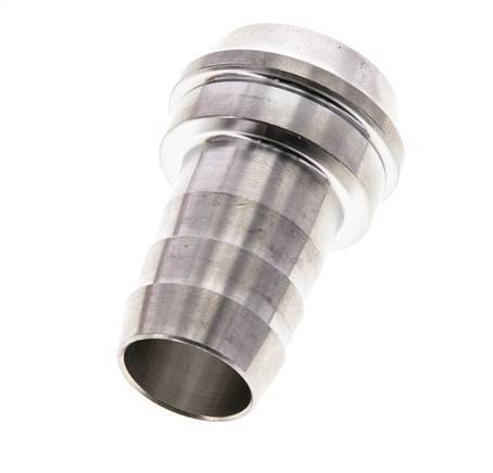 19 mm RVS Slangpilaar zonder Wartelmoer (G1'') 18mm