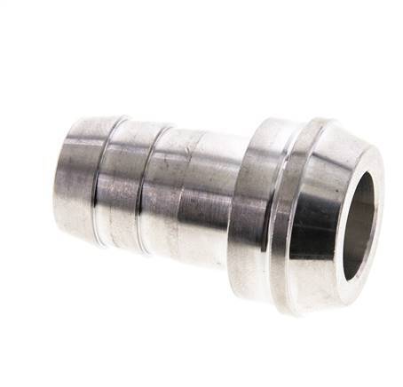 19 mm RVS Slangpilaar zonder Wartelmoer (G1'') 18mm