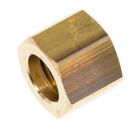 6/9/13 G1/2''mm Union Nut messing L20.5mm [2 Stuks]