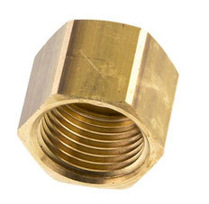 6/9/13 G1/2''mm Union Nut messing L20.5mm [2 Stuks]