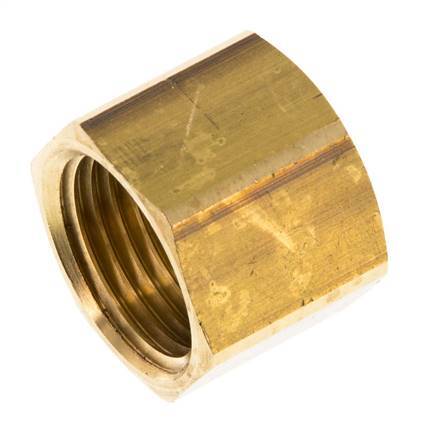 6/9/13 G1/2''mm Union Nut messing L20.5mm [2 Stuks]