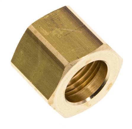 6/9/13 G1/2''mm Union Nut messing L20.5mm [2 Stuks]