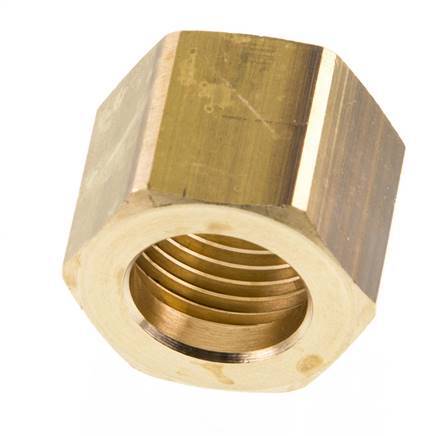 6/9/13 G1/2''mm Union Nut messing L20.5mm [2 Stuks]