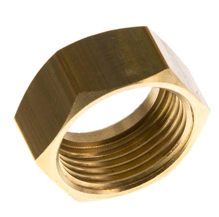 19 G3/4''mm Union Nut messing L13.5mm [2 Stuks]