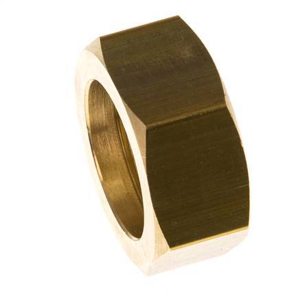 19 G3/4''mm Union Nut messing L13.5mm [2 Stuks]