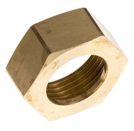 19 G1''mm Union Nut messing L17mm