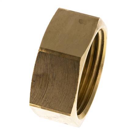 19 G1''mm Union Nut messing L17mm