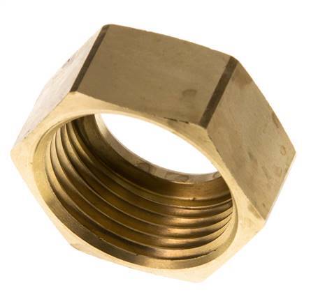 19 G1''mm Union Nut messing L17mm
