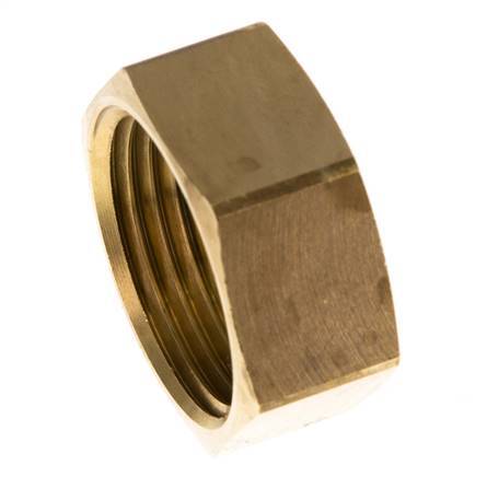 19 G1''mm Union Nut messing L17mm