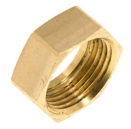 25 G1''mm Union Nut messing L16mm [2 Stuks]