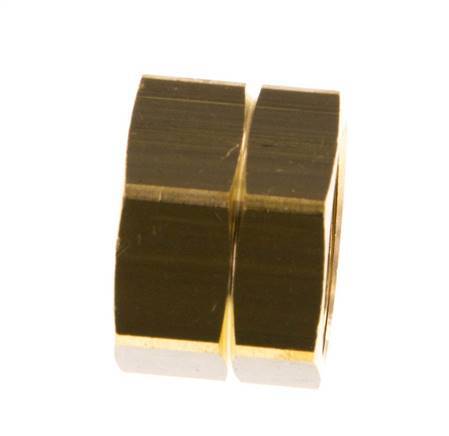4/6/9 G3/8'' LHmm Wartelmoer messing L14.5mm [5 Stuks]