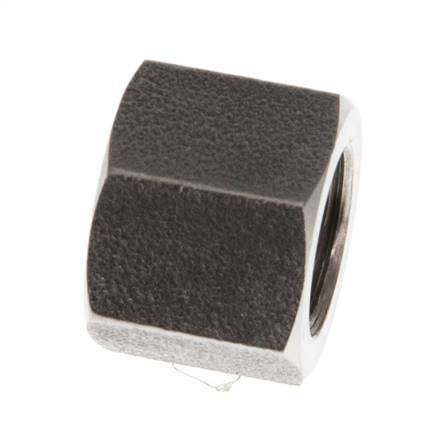 4/6 G1/8''mm Union Nut RVS L12mm