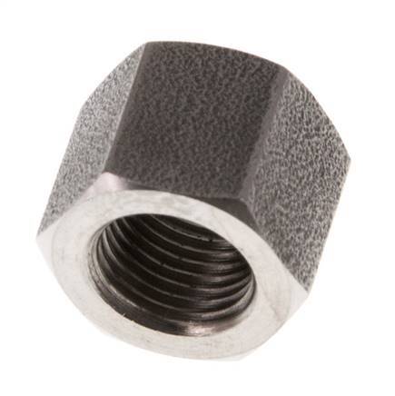 4/6 G1/8''mm Union Nut RVS L12mm