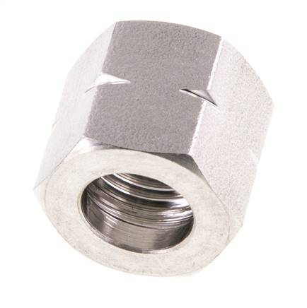 4/6/9mm (G1/4'' LH) RVS Unie Moer L15mm