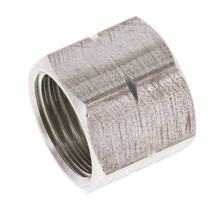 4/6/9mm (G3/8'' LH) RVS Unie Moer L16mm