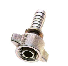 15 mm & G3/4'' Stalen/gietijzeren Slangpilaar Binnendraad en Veiligheidskraag DIN 8537/20033