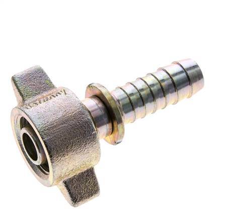 15 mm & G3/4'' Stalen/gietijzeren Slangpilaar Binnendraad en Veiligheidskraag DIN 8537/20033